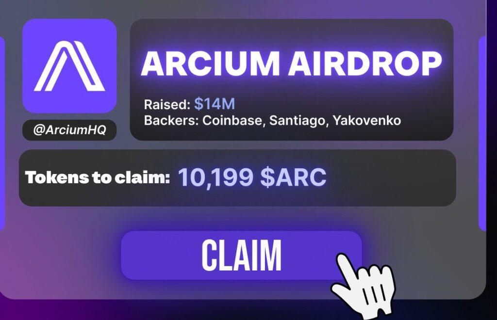 GUIDE TO ARCIUM AIRDROP
